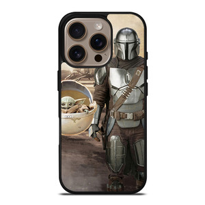 MANDALORIAN AND BABY YODA SHIP iPhone 16 Pro Case MANDALORIAN AND BABY YODA SHIP iPhone 16 Pro Case