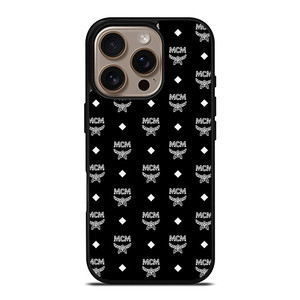 MCM WORLDWIDE ICON BLACK iPhone 16 Pro Case
