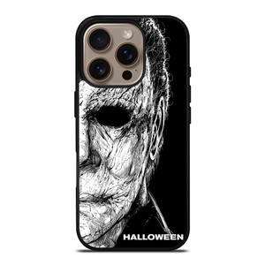 MICHAEL MYERS FACE HALLOWEEN FACE ART iPhone 16 Pro Case