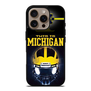 MICHIGAN WOLVERINES FOOTBALL iPhone 16 Pro Case MICHIGAN WOLVERINES FOOTBALL iPhone 16 Pro Case