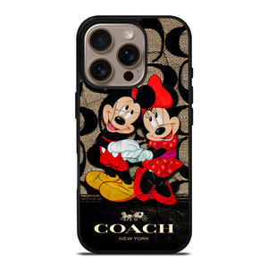 MICKEY MINNIE MOUSE COACH iPhone 16 Pro Case