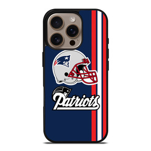 NEW ENGLAND PATRIOTS STRIPS HELMET iPhone 16 Pro Case