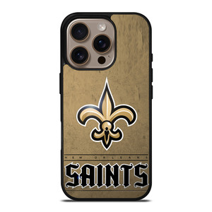 NEW ORLEANS SAINTS LOGO AND BACKGROUND iPhone 16 Pro Case