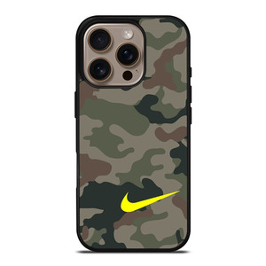 NIKE LOGO CAMO ARMY iPhone 16 Pro Case NIKE LOGO CAMO ARMY iPhone 16 Pro Case