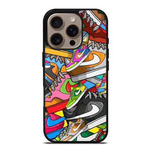 NIKE SHOES ART COLLAGE iPhone 16 Pro Case NIKE SHOES ART COLLAGE iPhone 16 Pro Case