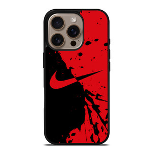 NIKE SWOOSH LOGO RED BLACK iPhone 16 Pro Case NIKE SWOOSH LOGO RED BLACK iPhone 16 Pro Case