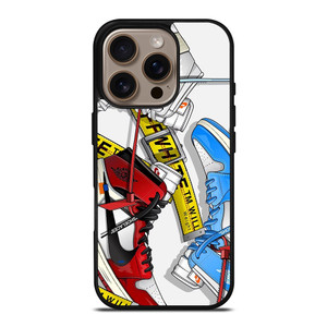 OFF WHITE AIR JORDAN SHOES iPhone 16 Pro Case OFF WHITE AIR JORDAN SHOES iPhone 16 Pro Case