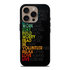 QUOTE INSPIRATIONAL THINK POSITIVELY iPhone 16 Pro Case QUOTE INSPIRATIONAL THINK POSITIVELY iPhone 16 Pro Case