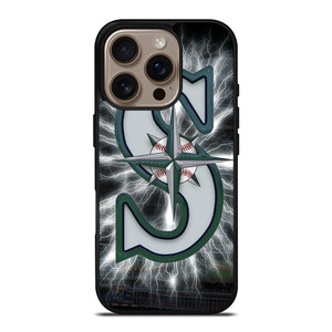 SEATTLE MARINERS MLB LOGO iPhone 16 Pro Case SEATTLE MARINERS MLB LOGO iPhone 16 Pro Case