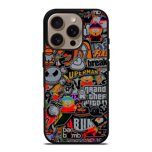 STICKER BOMB COMPILATION iPhone 16 Pro Case STICKER BOMB COMPILATION iPhone 16 Pro Case