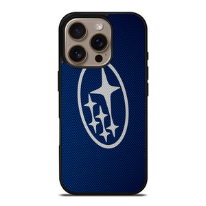 SUBARU LOGO BLUE CARBON iPhone 16 Pro Case SUBARU LOGO BLUE CARBON iPhone 16 Pro Case