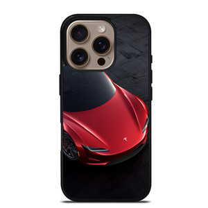 TESLA RED ELECTRIC CAR iPhone 16 Pro Case
