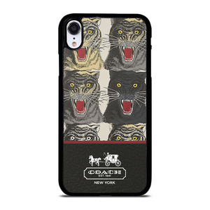 COACH NEW YORK TIGER FACE PATTERN iPhone XR Case