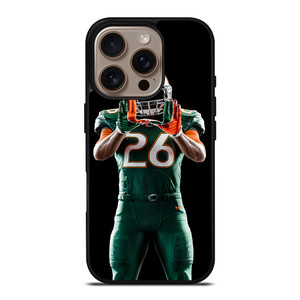 UM MIAMI HURRICANES FOOTBALL iPhone 16 Pro Case UM MIAMI HURRICANES FOOTBALL iPhone 16 Pro Case