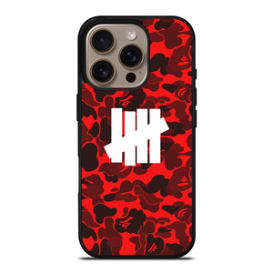 UNDEFEATED BAPE CAMO RED iPhone 16 Pro Case UNDEFEATED BAPE CAMO RED iPhone 16 Pro Case