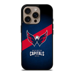 WASHINGTON CAPITALS LOGO NHL HOCKEY CLUB iPhone 16 Pro Case WASHINGTON CAPITALS LOGO NHL HOCKEY CLUB iPhone 16 Pro Case