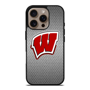 WISCONSIN BADGER EMBLEM iPhone 16 Pro Case WISCONSIN BADGER EMBLEM iPhone 16 Pro Case