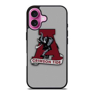 ALABAMA CRIMSON TIDE LOGO INITIAL iPhone 16 Plus Case ALABAMA CRIMSON TIDE LOGO INITIAL iPhone 16 Plus Case