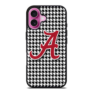 ALABAMA HOUNDSTOOTH CRIMSON TIDE iPhone 16 Plus Case