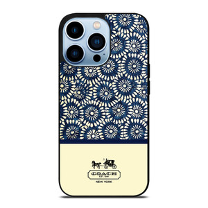 COACH NEW YORK BLUE FLORAL BATIK iPhone 13 Pro Max Case COACH NEW YORK BLUE FLORAL BATIK iPhone 13 Pro Max Case