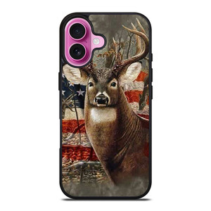 AMERICAN FLAG DEER BUCK CAMO iPhone 16 Plus Case AMERICAN FLAG DEER BUCK CAMO iPhone 16 Plus Case