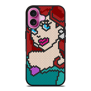 ARIEL LITTLE MERMAID DISNEY MOZAIC iPhone 16 Plus Case ARIEL LITTLE MERMAID DISNEY MOZAIC iPhone 16 Plus Case