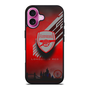 ARSENAL FC STRIPS iPhone 16 Plus Case