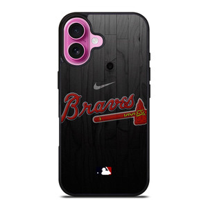ATLANTA BRAVES MLB LOGO iPhone 16 Plus Case ATLANTA BRAVES MLB LOGO iPhone 16 Plus Case