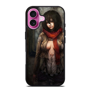 ATTACK ON TITAN MIKASA ACKERMAN DARK iPhone 16 Plus Case
