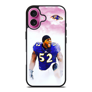 BALTIMORE RAVENS RAY LEWIS 52 iPhone 16 Plus Case BALTIMORE RAVENS RAY LEWIS 52 iPhone 16 Plus Case