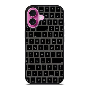 BLACK KEYBOARD PATTERN iPhone 16 Plus Case