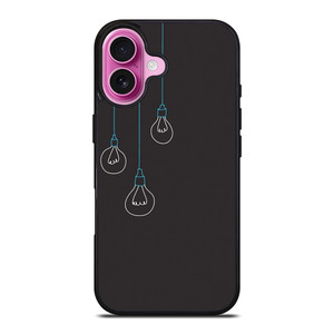 BLACK LIGHT BULBS MINIMALISTIC iPhone 16 Plus Case BLACK LIGHT BULBS MINIMALISTIC iPhone 16 Plus Case