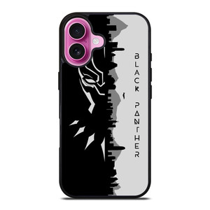 BLACK PANTHER BLACK WHITE FAN ART iPhone 16 Plus Case BLACK PANTHER BLACK WHITE FAN ART iPhone 16 Plus Case