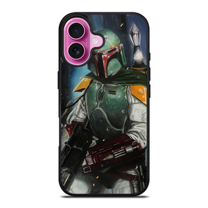 BOBA FETT STAR WARS ATTACK iPhone 16 Plus Case BOBA FETT STAR WARS ATTACK iPhone 16 Plus Case