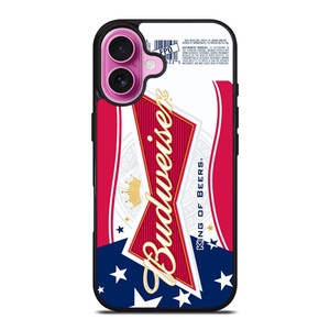 BUDWEISER AMERICAN FLAG LOGO iPhone 16 Plus Case