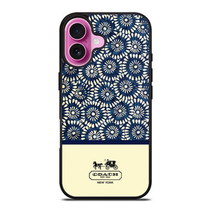 COACH NEW YORK BLUE FLORAL BATIK iPhone 16 Plus Case COACH NEW YORK BLUE FLORAL BATIK iPhone 16 Plus Case