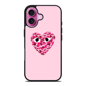 COMME DES GARCONS BAPE LOGO PINK iPhone 16 Plus Case