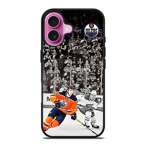 CONNOR MCDAVID HOCKEY OILERS LEAGUE iPhone 16 Plus Case