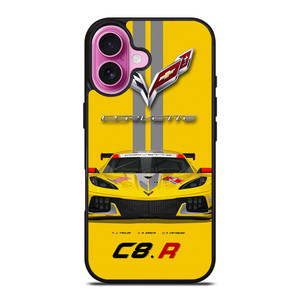 CORVETTE C8 R YELLOW iPhone 16 Plus Case