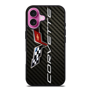 CORVETTE CHEY LOGO CARBON iPhone 16 Plus Case CORVETTE CHEY LOGO CARBON iPhone 16 Plus Case