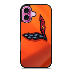 CORVETTE ORANGE LOGO iPhone 16 Plus Case CORVETTE ORANGE LOGO iPhone 16 Plus Case