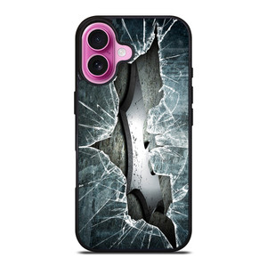 CRACKED OUT GLASS BATMAN THE DARK KNIGHT 2 iPhone 16 Plus Case CRACKED OUT GLASS BATMAN THE DARK KNIGHT 2 iPhone 16 Plus Case