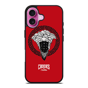 CROOK AND CASTLES BANDANA RED iPhone 16 Plus Case CROOK AND CASTLES BANDANA RED iPhone 16 Plus Case