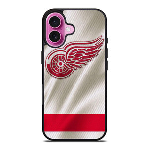 DETROIT RED WINGS HOCKEY TEAM JERSEY LOGO iPhone 16 Plus Case DETROIT RED WINGS HOCKEY TEAM JERSEY LOGO iPhone 16 Plus Case