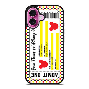 DISNEY WORLD TICKET iPhone 16 Plus Case