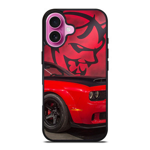 DODGE CAR DEMON LOGO RED iPhone 16 Plus Case DODGE CAR DEMON LOGO RED iPhone 16 Plus Case