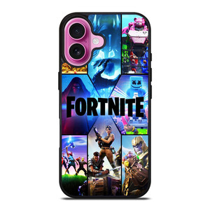 FORTNITE GAME COMPILATION iPhone 16 Plus Case FORTNITE GAME COMPILATION iPhone 16 Plus Case