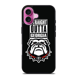 GEORGIA BULLDOGS UGA STRAIGHT OUTTA iPhone 16 Plus Case GEORGIA BULLDOGS UGA STRAIGHT OUTTA iPhone 16 Plus Case