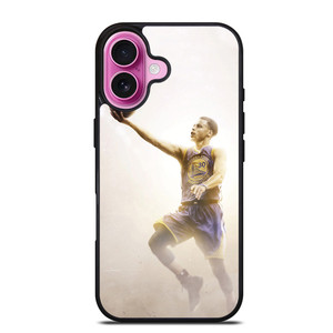 GOLDEN STATE WARRIORS STEPHEN CURRY LAY UP iPhone 16 Plus Case