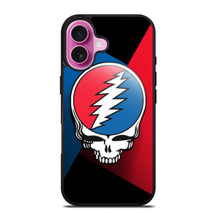 GRATEFUL DEAD SKULL STRIPS iPhone 16 Plus Case GRATEFUL DEAD SKULL STRIPS iPhone 16 Plus Case